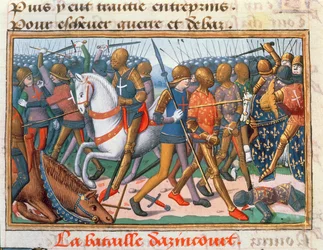 The Battle of Agincourt, 1415, from the Vigil of Charles VII